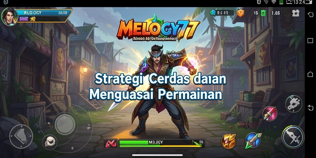 Screenshot gameplay MELODY77 yang menampilkan strategi pertempuran yang seru.