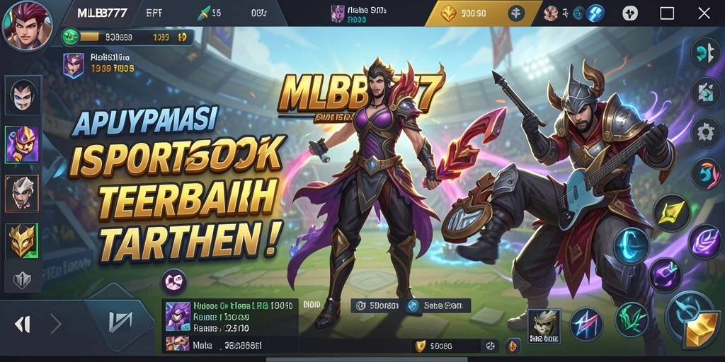 Tampilan permainan Sportsbook di MLBB777 yang menarik dan informatif.