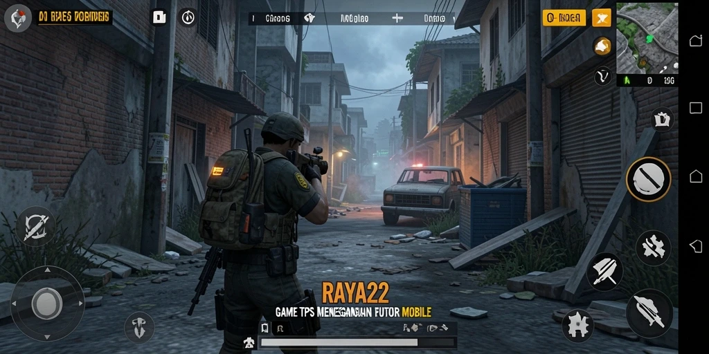 Tangkapan layar gameplay RAYA22 menampilkan aksi seru dan grafis menakjubkan.
