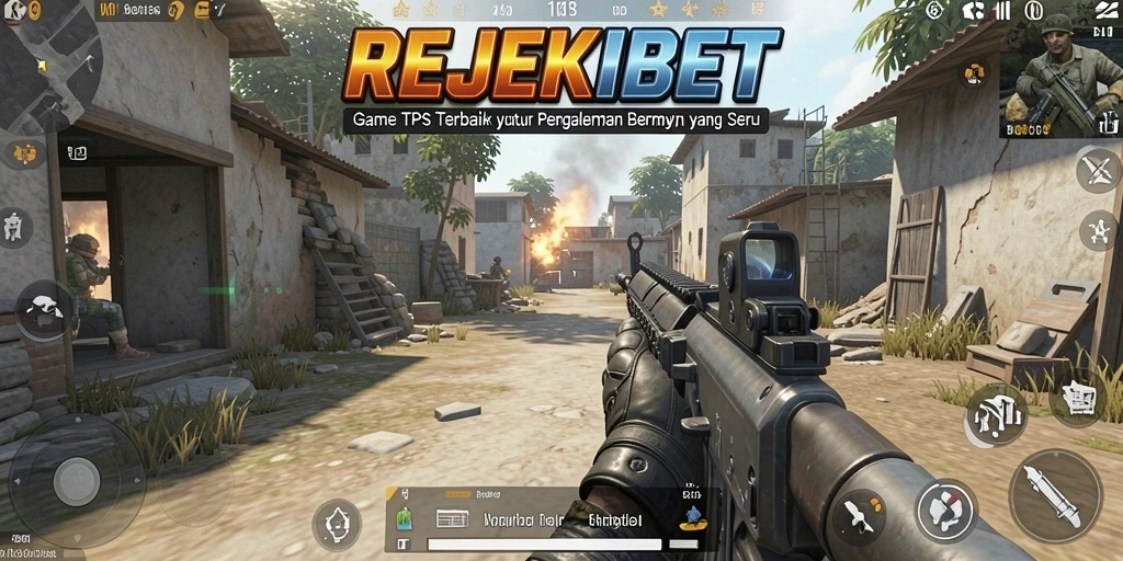 Tampilan gameplay seru REJEKIBET dengan aksi mendebarkan di arena TPS.