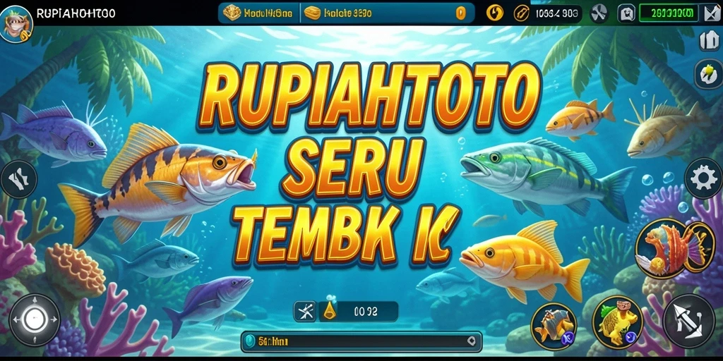 Tampilan gameplay menembak ikan yang menegangkan.